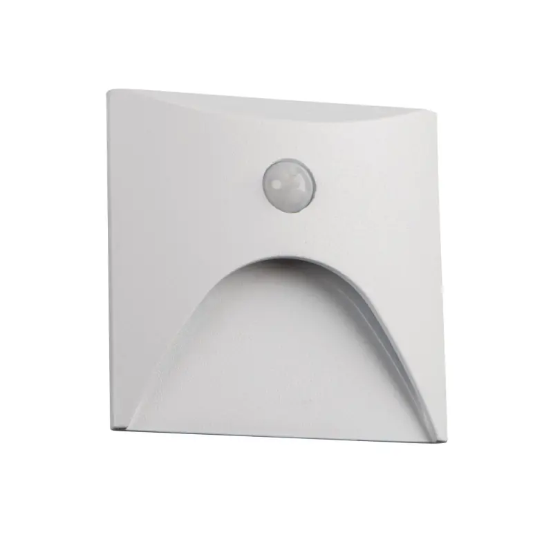 Encastré mural LED détection carré blanc escalier EXIN LED PIR 220v