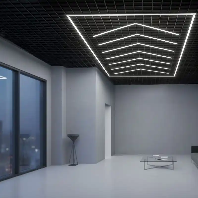 Kit led simple fléche détailing showroom garage exposition-400w-46000lm