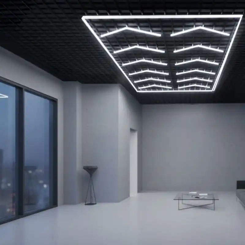 Kit led double fléches détailing showroom garage exposition 400w-45000 lumens