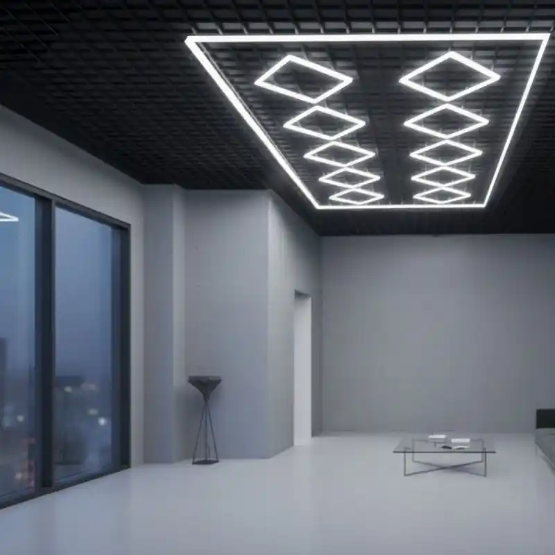 Kit led losange détailing showroom garage exposition-500w-61000lm