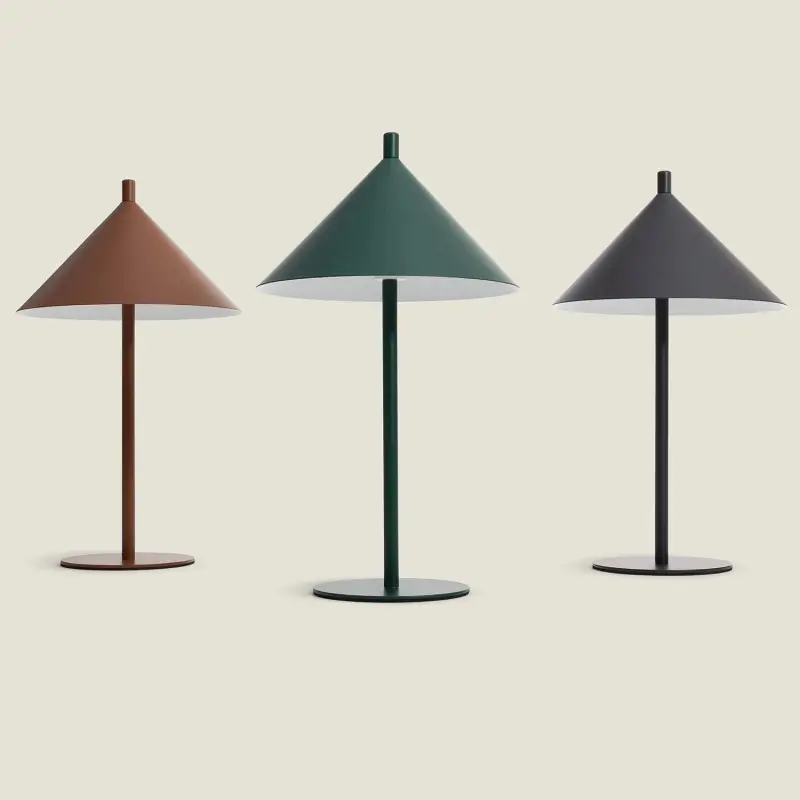 Lampe à Poser LED 4W Métal marron-vert-noir