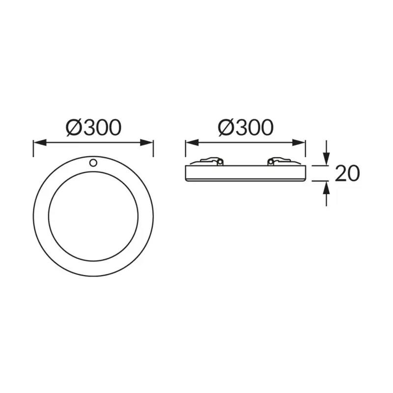Plafonnier LED 24W CCT blanc avec détecteur de mouvement OLGIERD