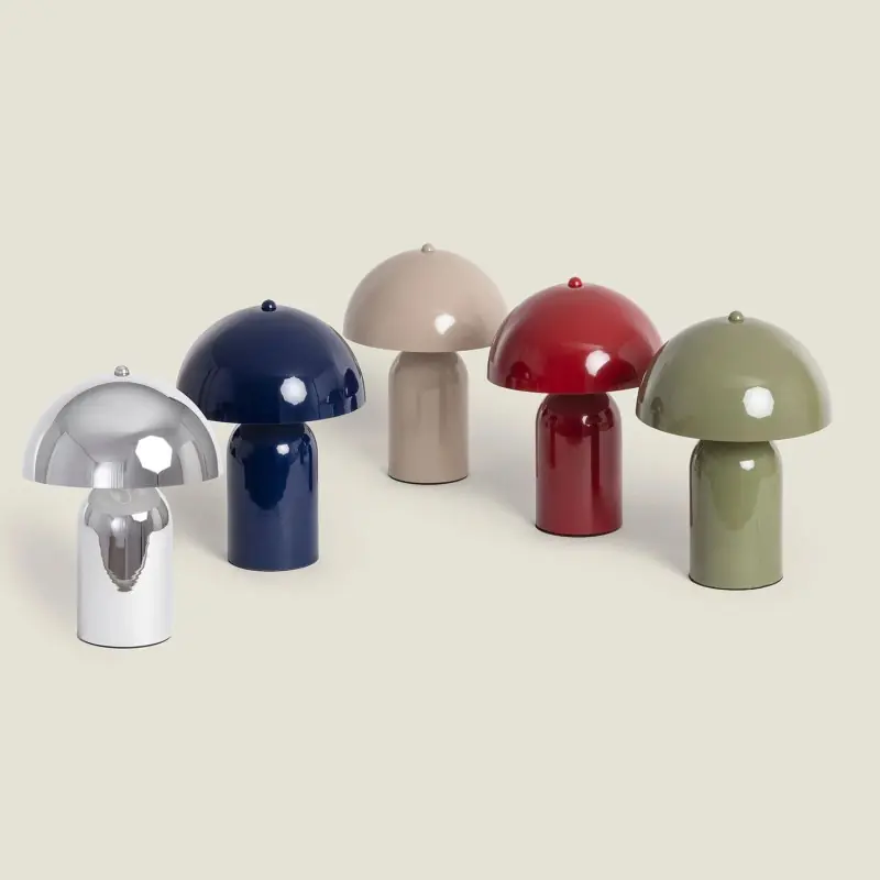 Lampe à Poser métal 5 couleurs au choix culot e14