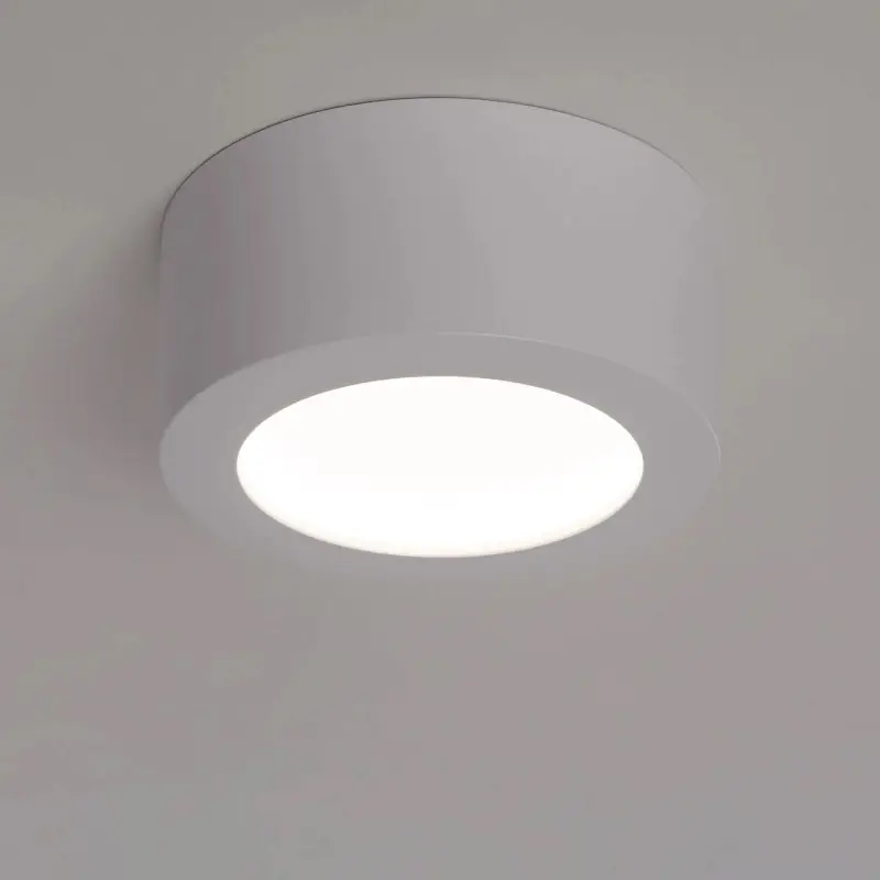 Plafonnier led 8w rond blanc saillie 700lm-4000k
