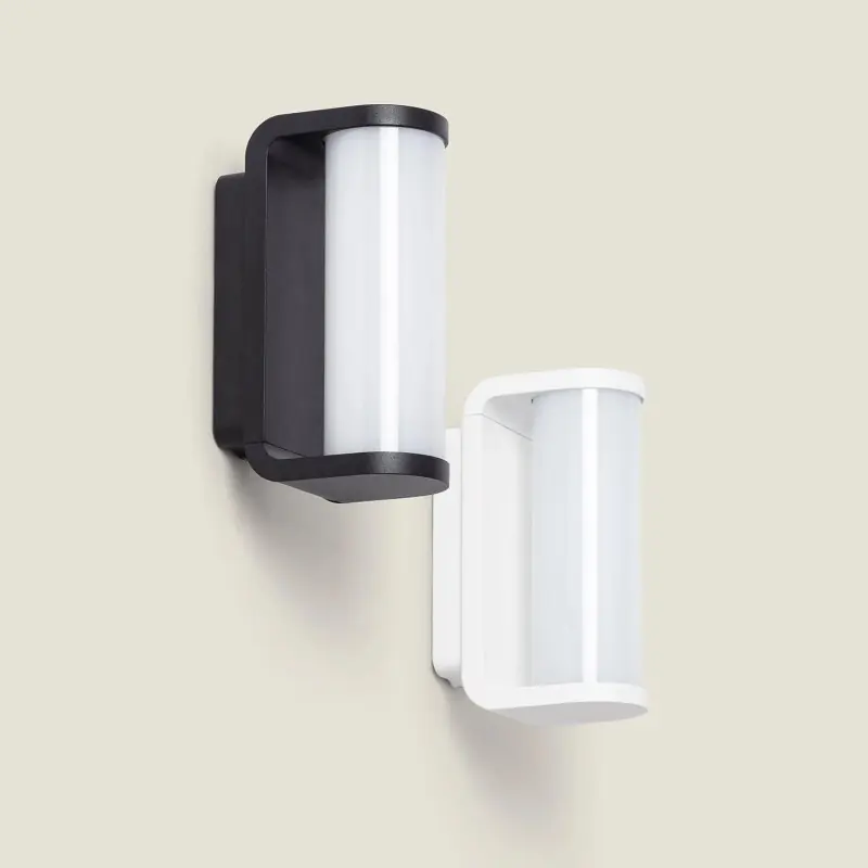 Applique exterieure cylindre led 15W blanc ou noir ip65