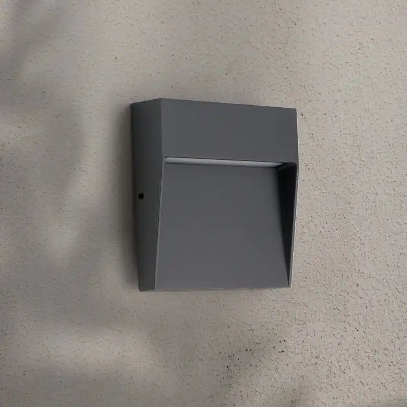 Applique murale exterieure balisage 6w led-cct-800lm-carré