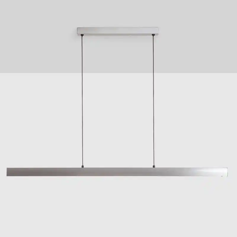Suspension barre noire 120cm led 40w-cct-4800lm-bureau acceuil table ilot cuisine