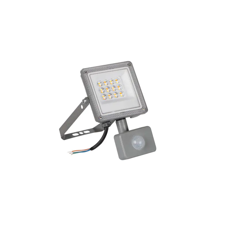 Projecteur LED CCT détecteur ACETE 10W gris ip44