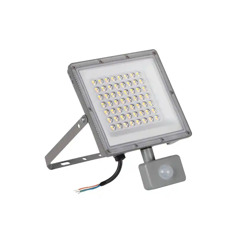 Projecteur LED CCT détecteur ACETE 50W gris ip44