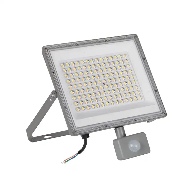 Projecteur LED CCT détecteur ACETE 100W gris ip44