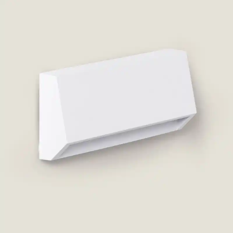 Spot de balisage à 3w LED d‘escalier mur saillie rectangulaire blanc-noir