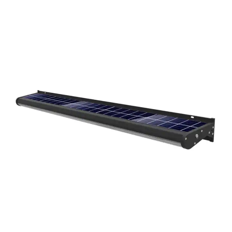 Applique solaire barre 100cm eclairage enseigne crépusculaire automatique