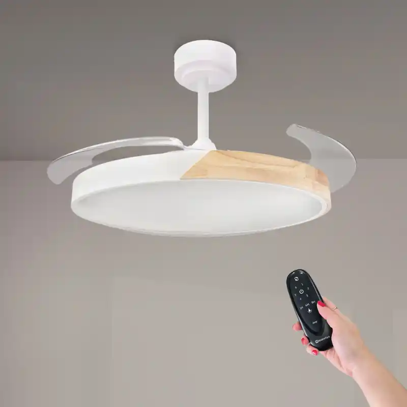 Plafonnier ventilateur led 36w cct diamètre 108cm