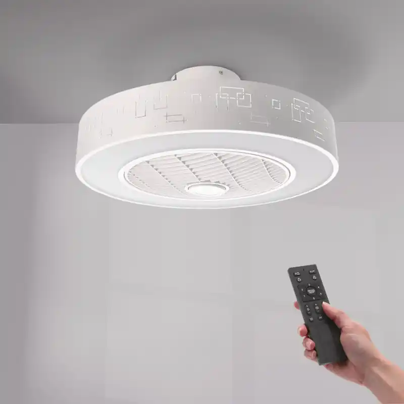 Plafonnier ventilateur led 36w cct diamètre 55cm