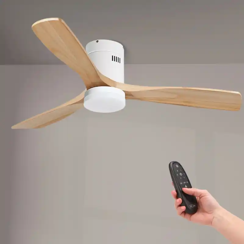Ventilateur de plafond led 18w cct 3 pales diamètre 132cm