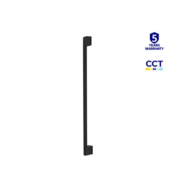 Applique exterieure led 9w cct barre noire 90cm-ip54 yalte