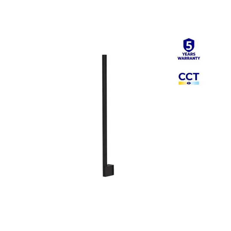 Applique exterieure led 11w cct barre noire 80cm-ip54 yalte