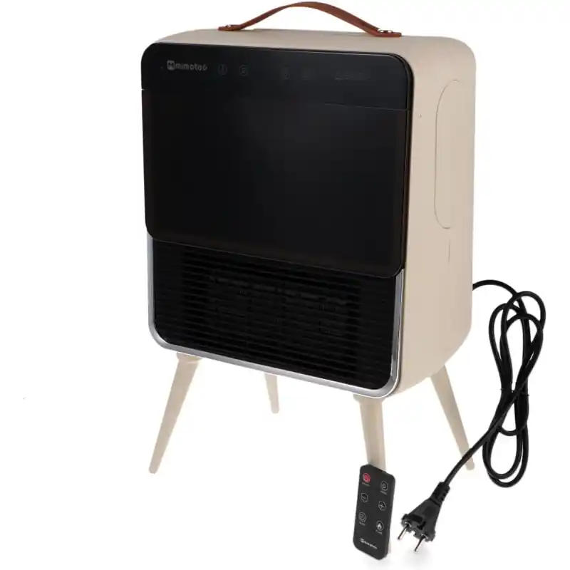 Radiateur ceramique effet flammes 2000w avec télécommande