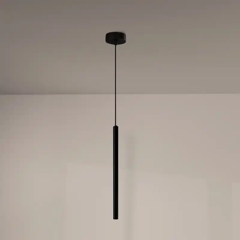 Suspension tube 3w led métal luminaire suspendu noir, blanc, or
