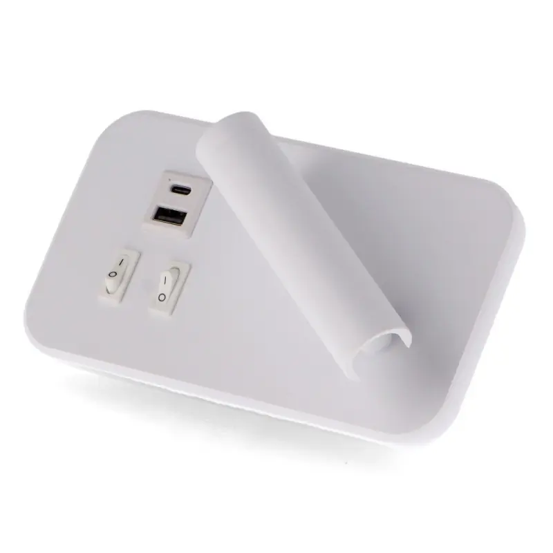 Applique liseuse doubles led 10w orientable chargeur usb