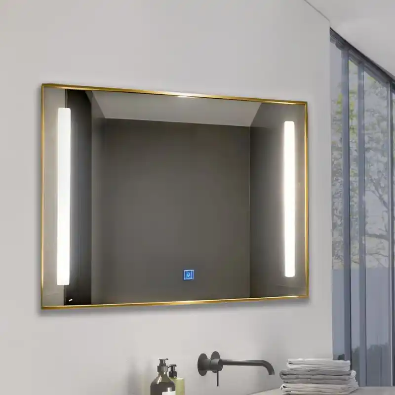 Miroir salle de bain led 12w cct rectangulaire 70x100cm