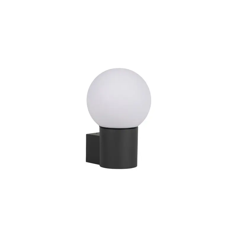 Applique murale extérieure boule gris anthracite STONO 15M culot e27