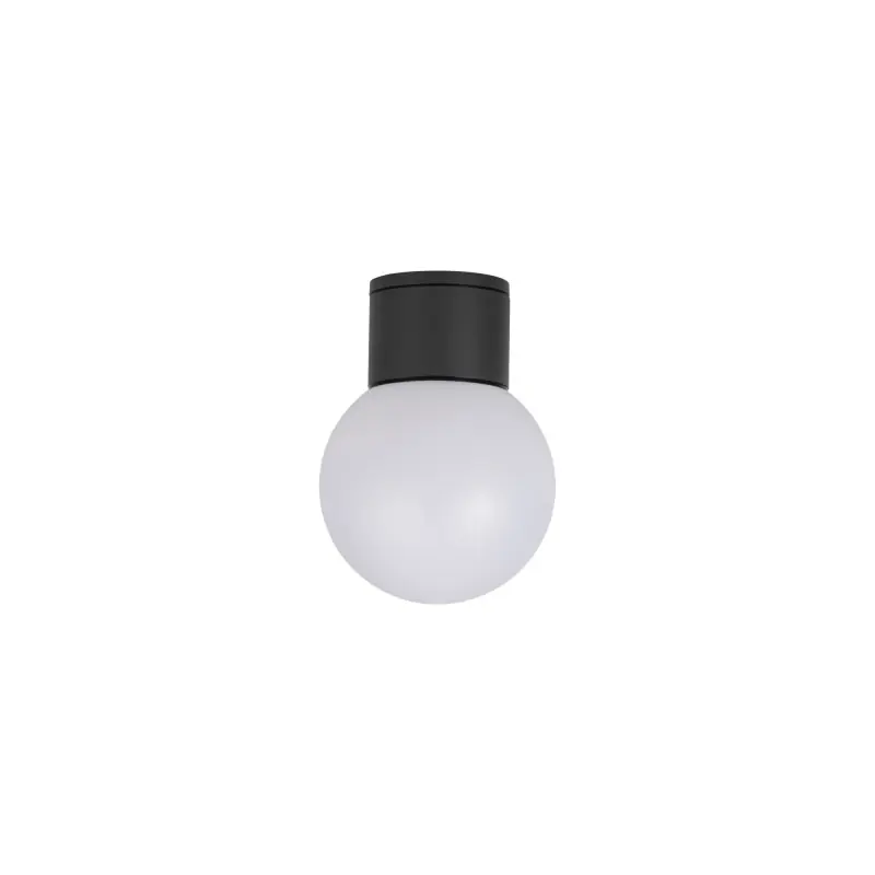 Plafonnier étanche boule gris anthracite STONO 15M culot e27