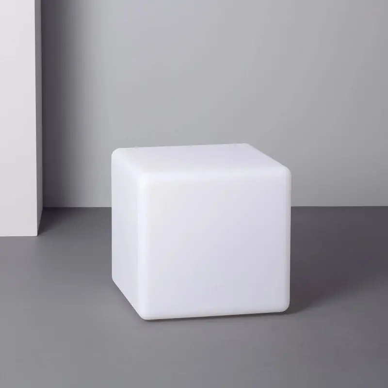 Cube led 30-38-50cm rechargeable extérieur tabouret rgbw télécommander