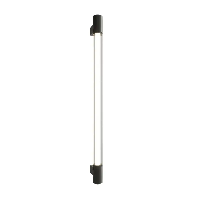 Applique VALO noir tube retro réglette 105cm 14w 3000k