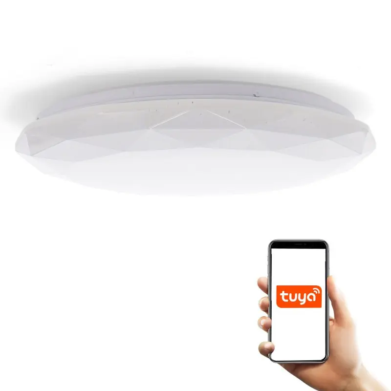Plafonnier led cct-dynamique-24w-39cm-bluetooth