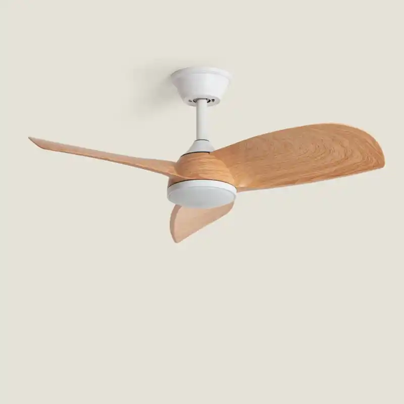Ventilateur de plafond led cct 3 pales bois diamètre 90cm