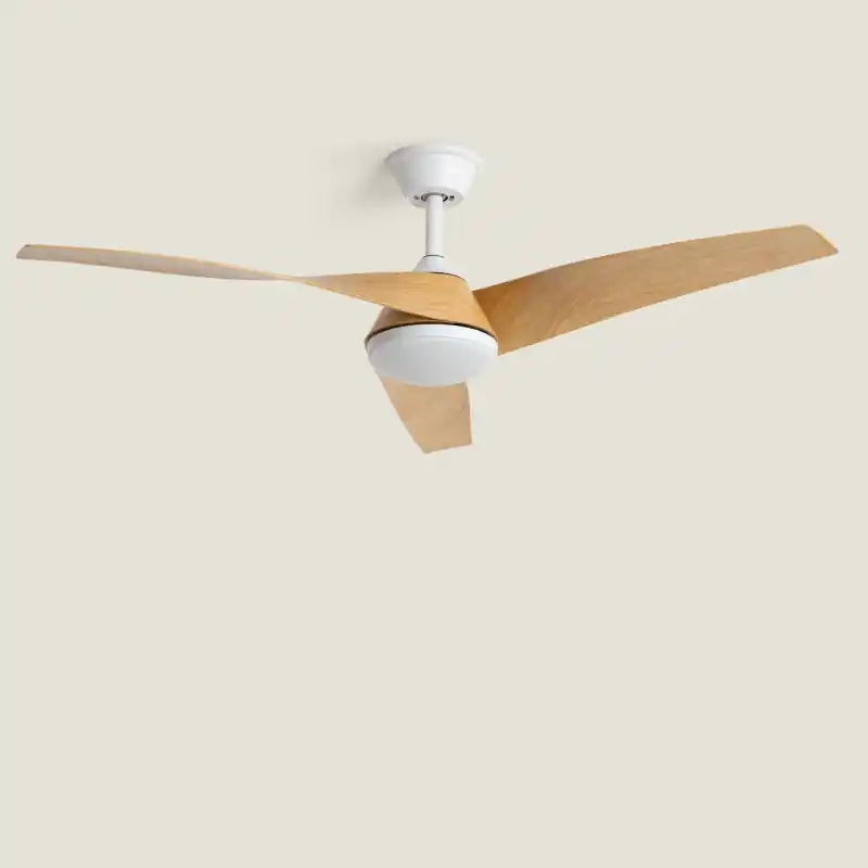 Ventilateur de plafond led cct 3 pales bois diamètre 132cm
