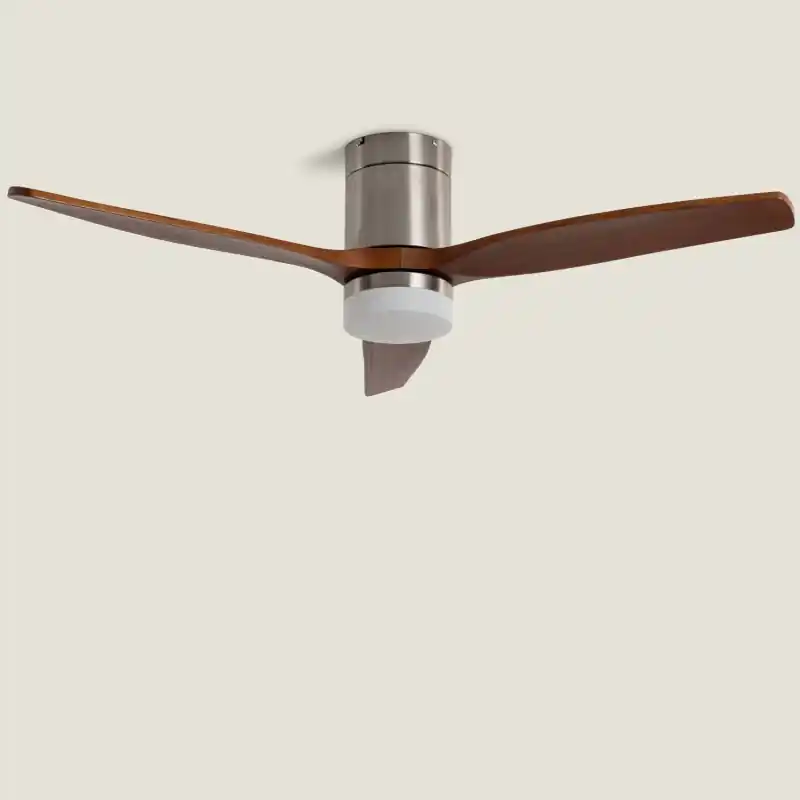 Ventilateur de plafond led cct 3 pales bois diamètre 132cm
