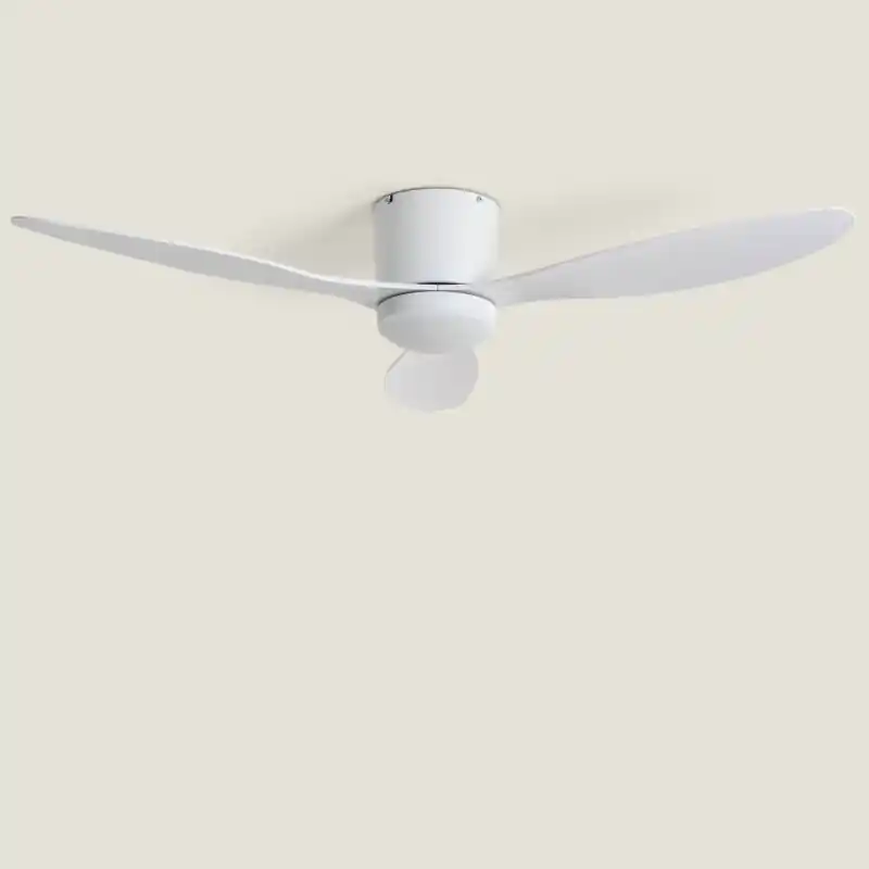 Ventilateur de plafond led cct 3 pales blanches diamètre 132cm