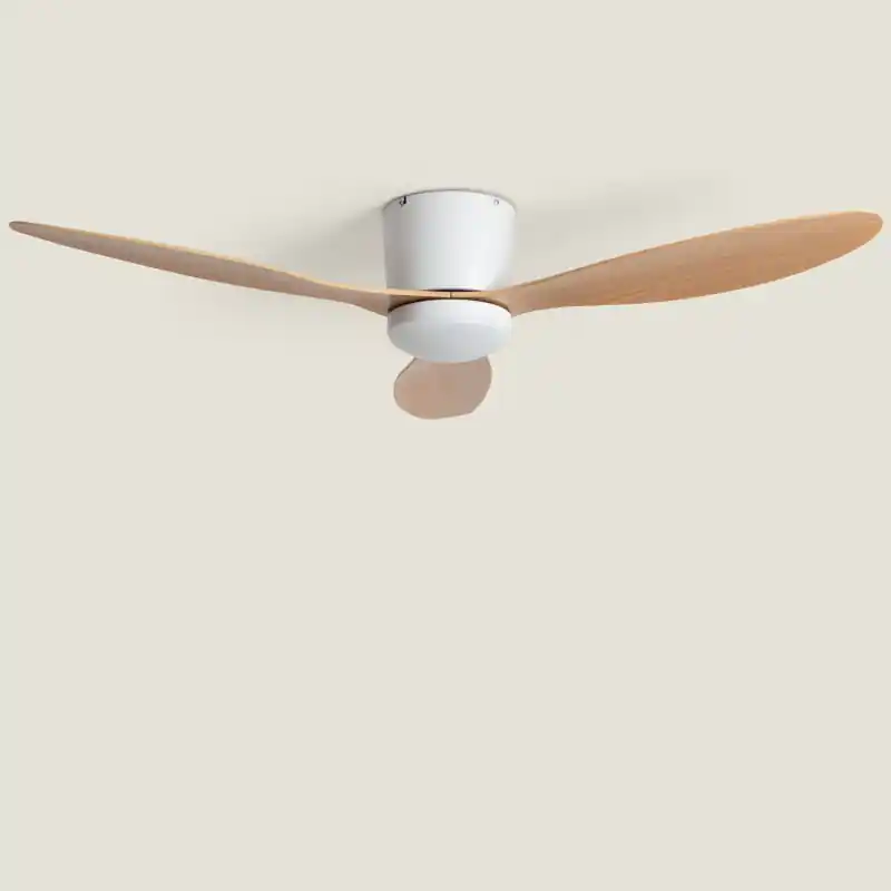 Ventilateur de plafond led cct 3 pales bois diamètre 132cm