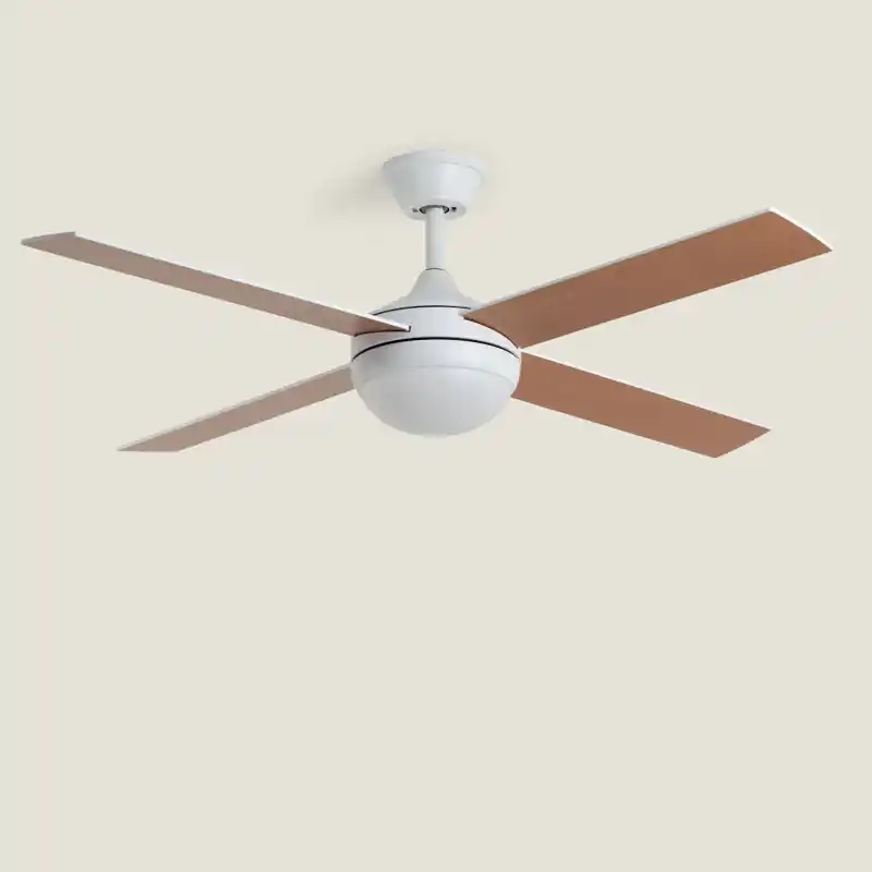 Ventilateur de plafond led cct 4 pales bois diamètre 132cm