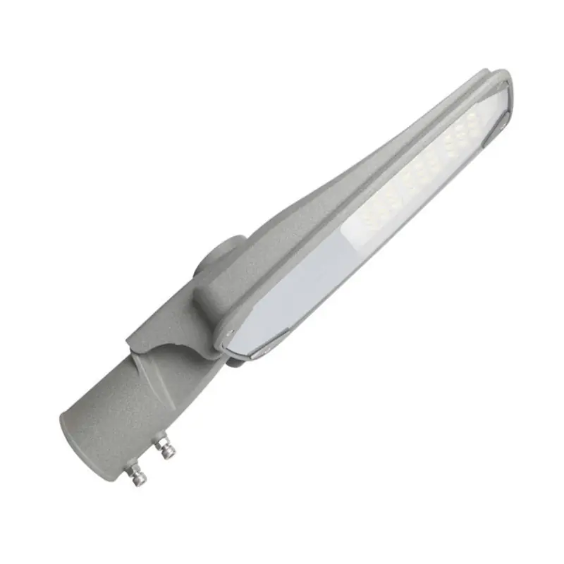 Tête de mat candélabre routier gris 60w led 8400lm éclairage public