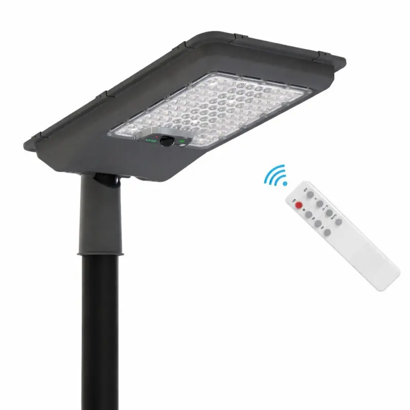 Tête de mat LED Solaire 4800Lm Capteur PIR + Télécommande IP65