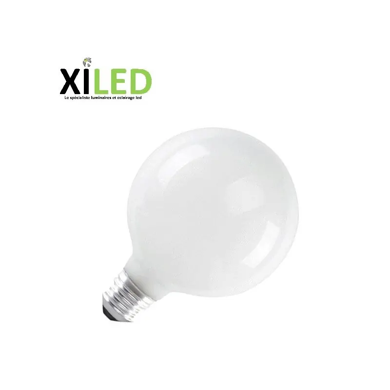 Ampoule LED E27-10w/70w-standard taille 95mm ballon verre BLANC