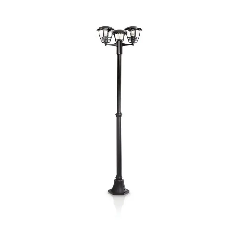 Lampadaire extérieur Philips 184 cm triple têtes ampoule e27