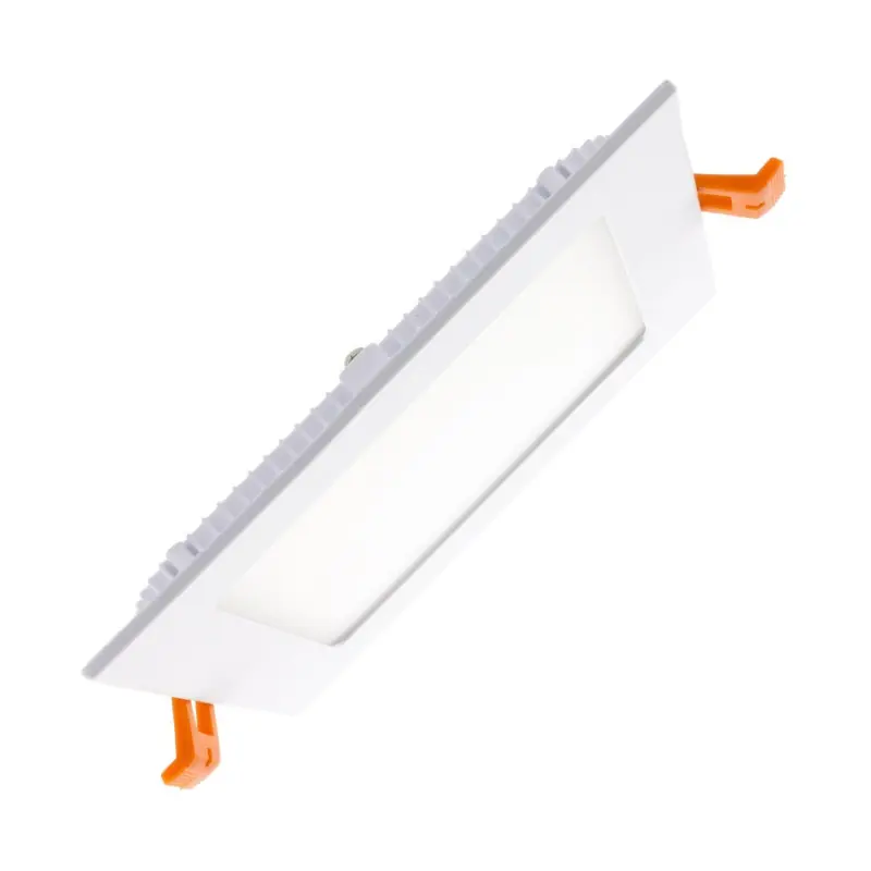 Spot Encastrable led carré cadre blanc 12w-980 lumens ip44
