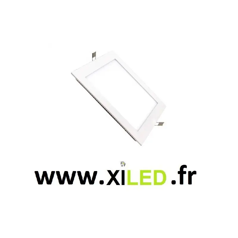 Spot Encastrable carré blanc 18w-1500 lumens ultra plat blanc neutre