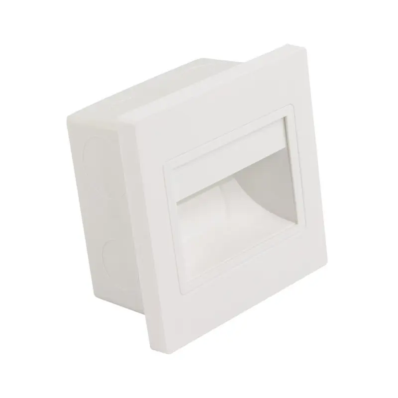 Spot de balisage à 1.5w LED d‘escalier mur encastrable blanc