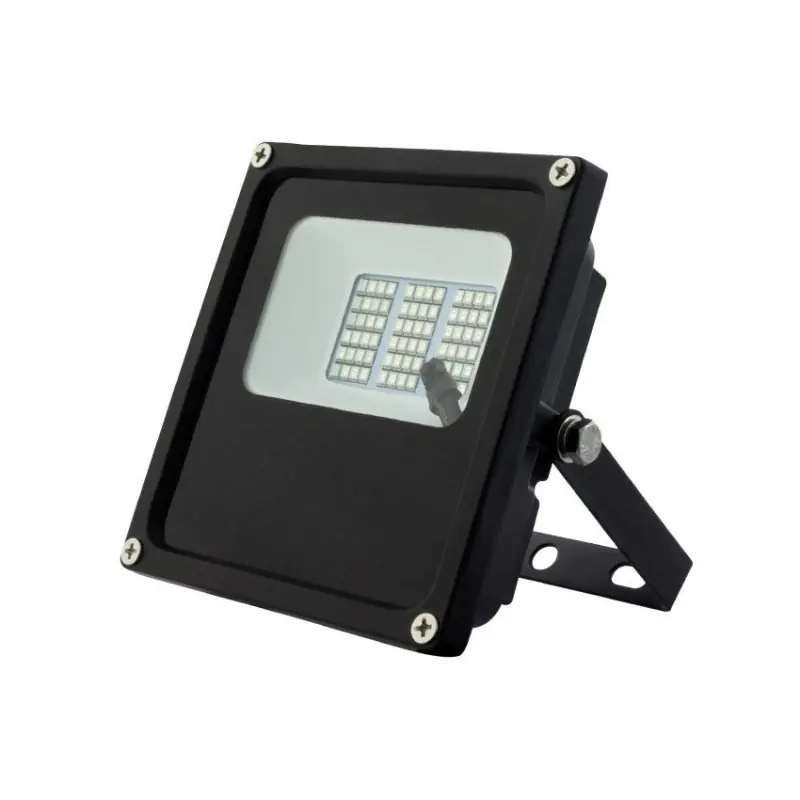 Projecteur led 10w ultra plat ip66 multi-couleurs rgb-rvb-rocaille-jardin ir radio