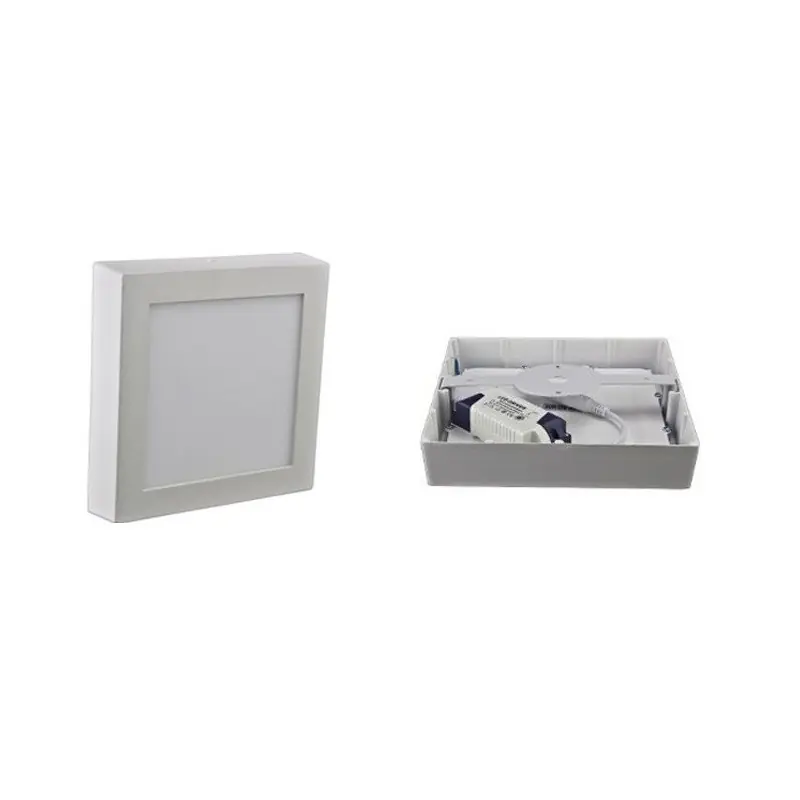 Plafonnier CARRE applique 12w led installation en saillie blanc