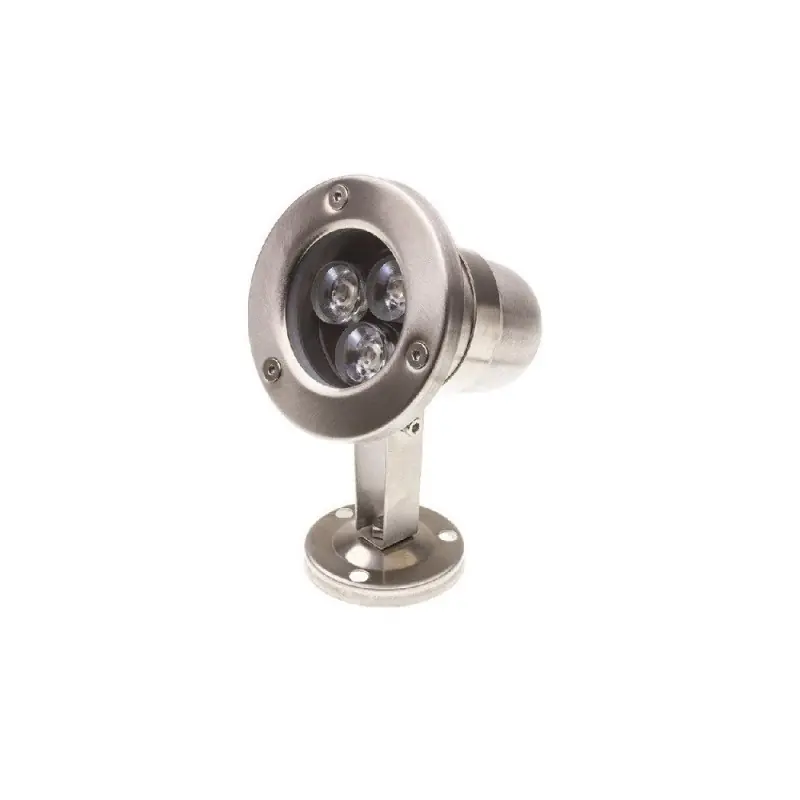 Projecteur spot led 12v ip68 inox jardin rocaille et massif bassin etanche