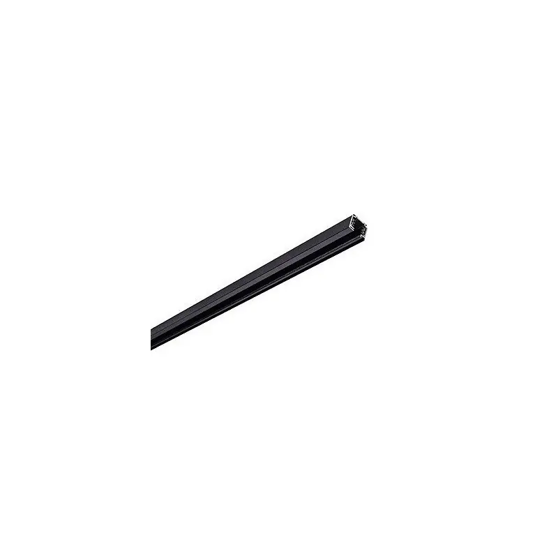 RAIL 220v-2m-3 allumages noir pour spot sur rail triphasé led iodure halogene