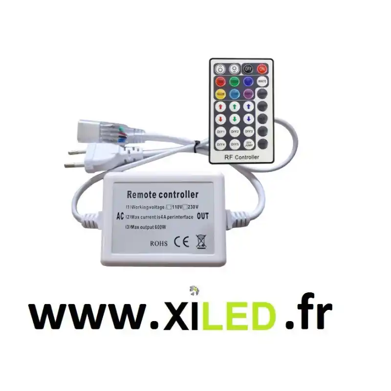 contrôleur rubans led 220v rgb ir-30m led