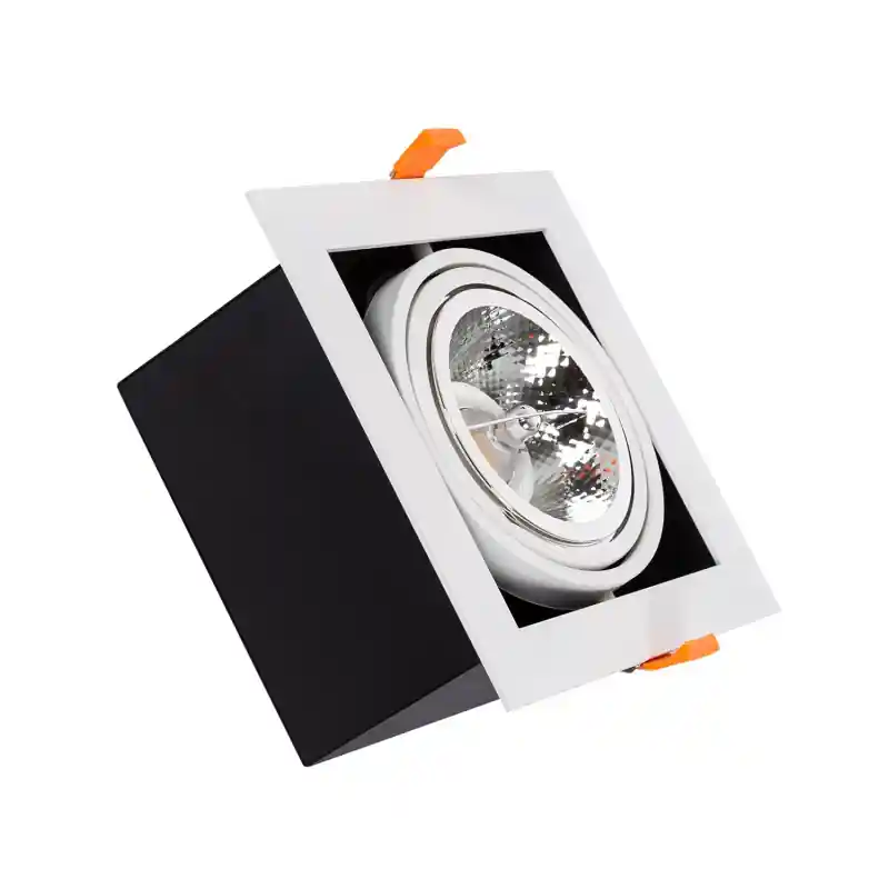 downlight luminaire encastrable 165x165mm orientable 15w led dimmable 3000k-4000k-5500k
