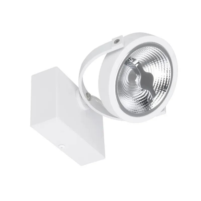 Plafonnier blanc applique led orientable variable angle 24°-800 lumens-3000k-4000k-6000k